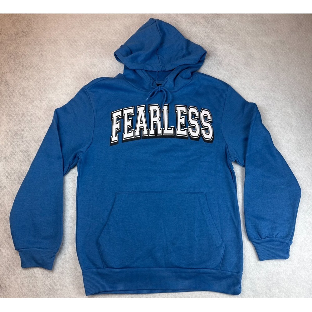 Chemistry Adult Size Small Blue Basketball Graphic Fearless Skeleton Hoodie NWT